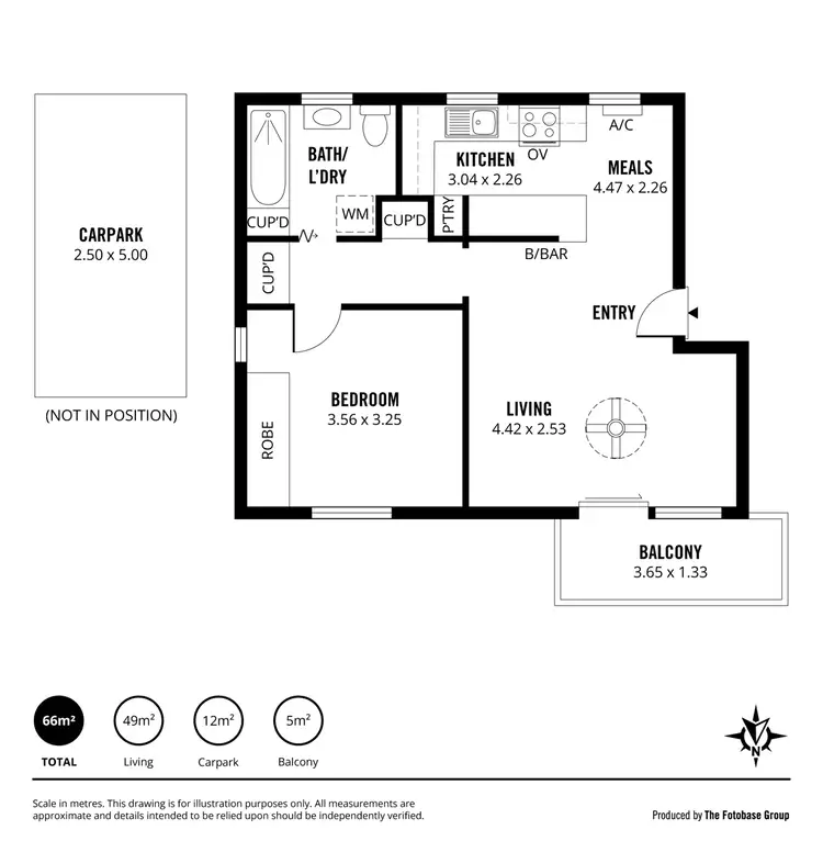 Floorplan of Homely unit listing, 4/9 Keys Road, Lower Mitcham SA 5062