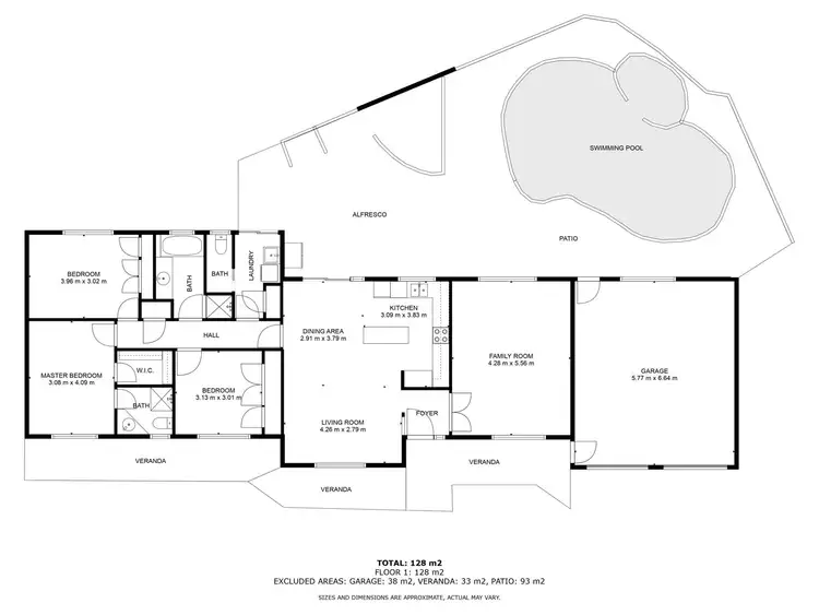 Floorplan of Homely house listing, 29 Falcon Circuit, Wodonga VIC 3690