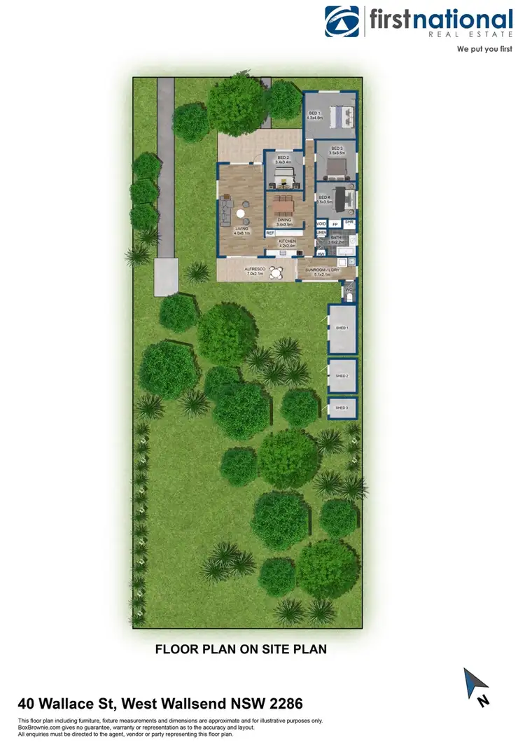 Floorplan of Homely house listing, 40 Wallace Street, West Wallsend NSW 2286