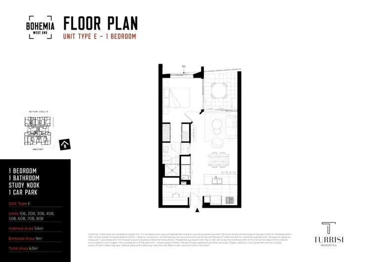 Floorplan of Homely house listing, 708/77 Jane Street, West End QLD 4101
