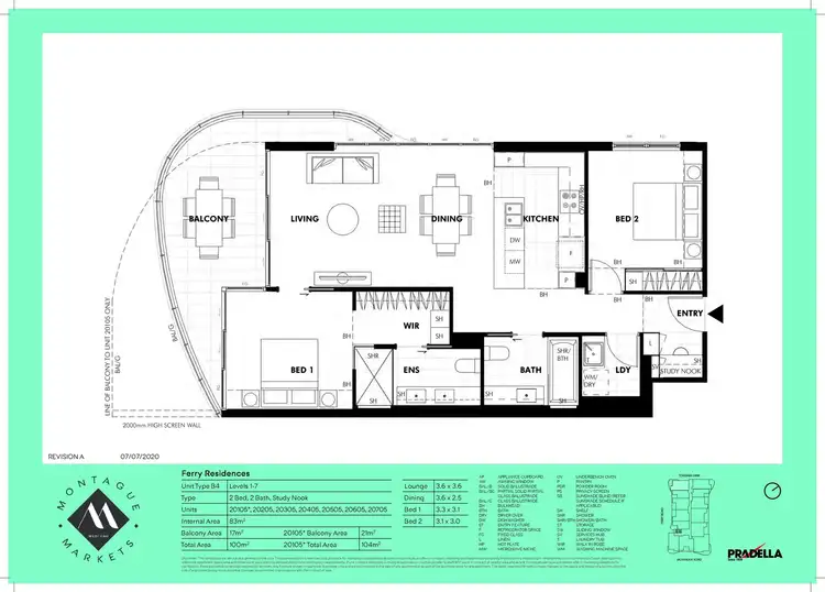 Floorplan of Homely house listing, 20205/1 Ferry Road, West End QLD 4101