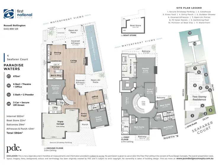 Floorplan of Homely house listing, 4 Seafarer Court, Paradise Waters QLD 4217