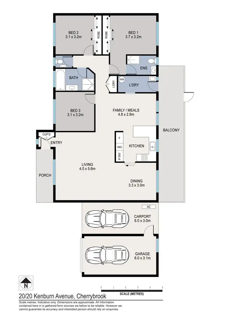Floorplan of Homely villa listing, 20/20-22 Kenburn Avenue, Cherrybrook NSW 2126