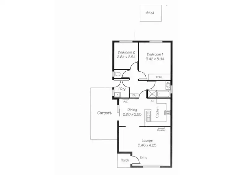 Floorplan of Homely unit listing, 4/179 South Road, Mile End SA 5031