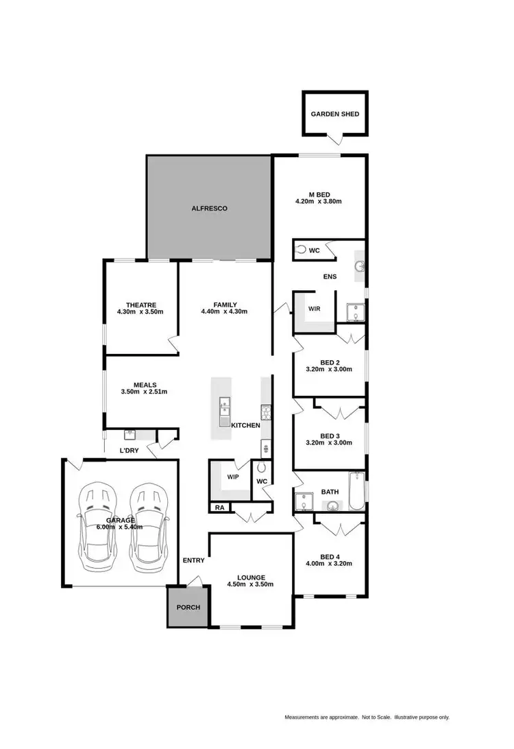 Floorplan of Homely house listing, 16 Loames Street, Wodonga VIC 3690