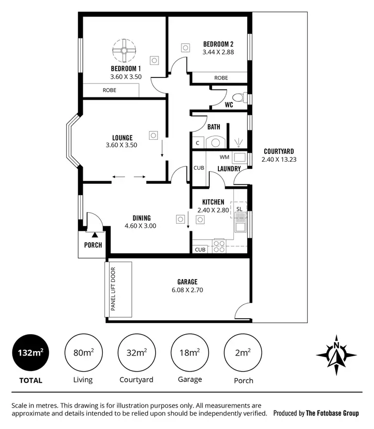 Floorplan of Homely unit listing, 4/91 Princes Road, Mitcham SA 5062