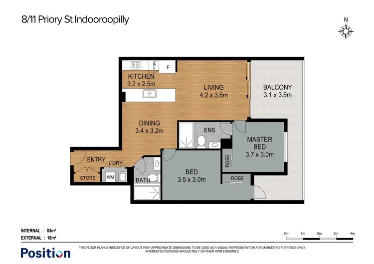 Floorplan of Homely house listing, 8/11 Priory Street, Indooroopilly QLD 4068