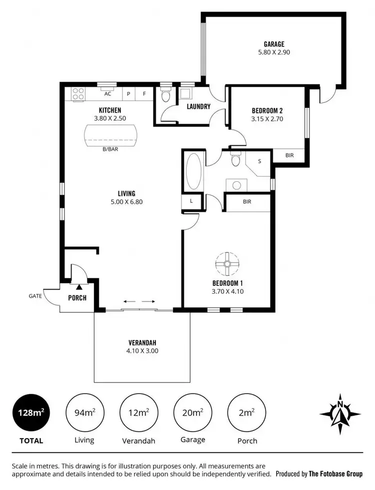 Floorplan of Homely unit listing, 517A Anzac Highway, Glenelg North SA 5045