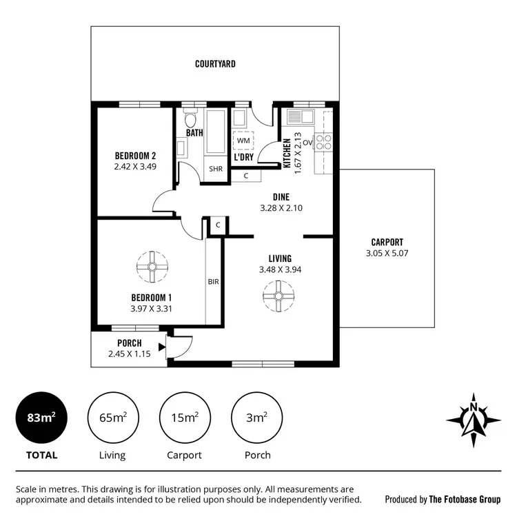 Floorplan of Homely unit listing, 3/7 Hampden Street, Firle SA 5070