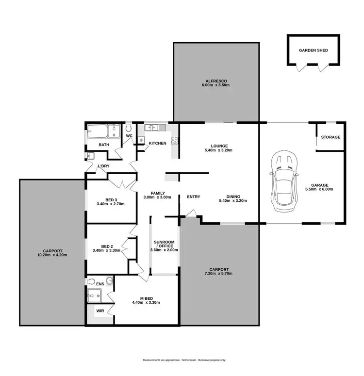 Floorplan of Homely house listing, 6 Jade Court, West Wodonga VIC 3690