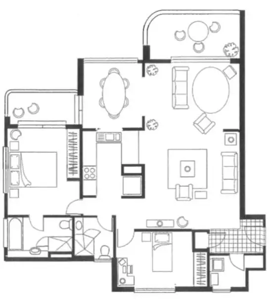 Floorplan of Homely apartment listing, 'XANADU NORTH' 59 Pacific Street, Main Beach QLD 4217