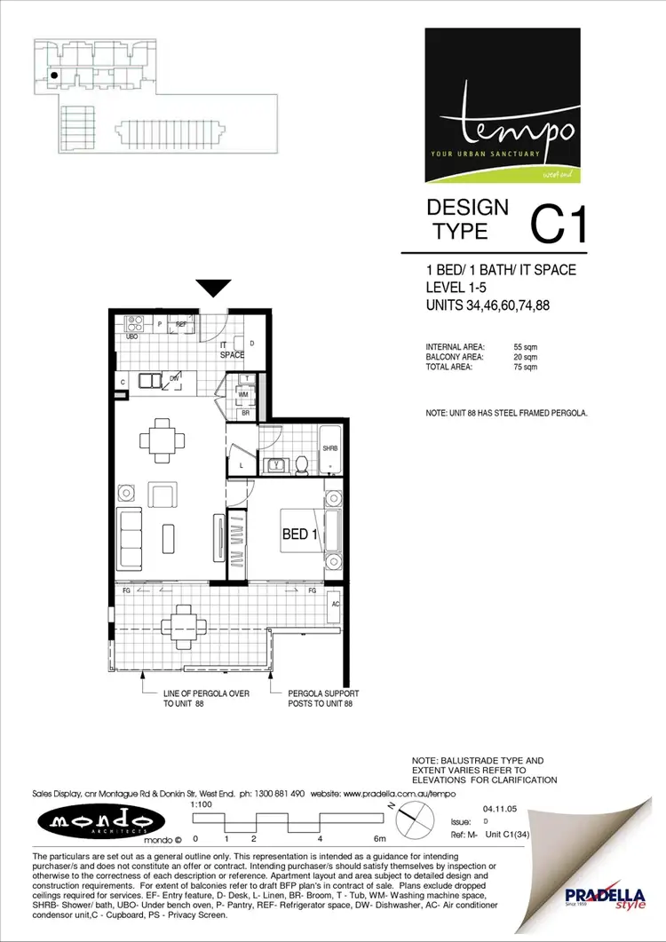 Floorplan of Homely house listing, 74/20 Donkin Street, West End QLD 4101