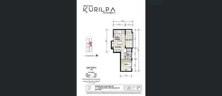 Floorplan of Homely house listing, 504/17 Kurilpa Street, West End QLD 4101