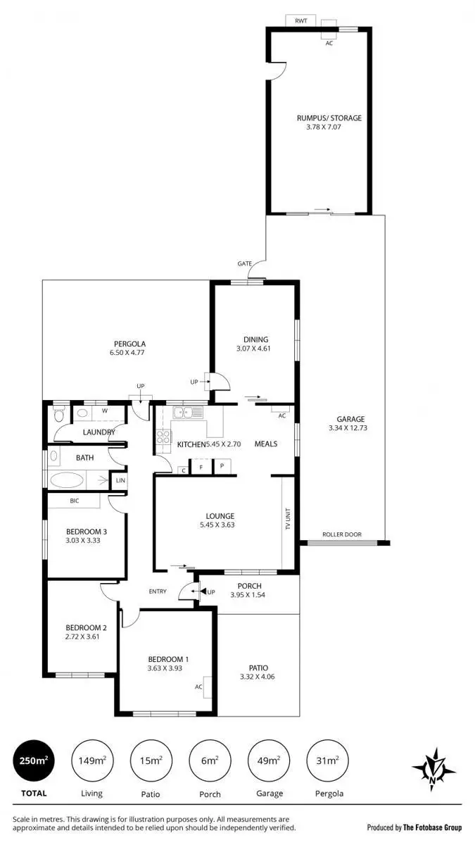 Floorplan of Homely house listing, 1 Pembroke Avenue, Netley SA 5037