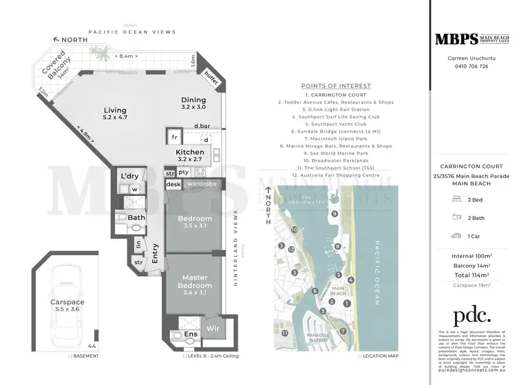 Floorplan of Homely apartment listing, 25/3576 Main Beach Parade, Main Beach QLD 4217
