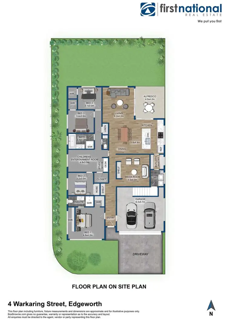 Floorplan of Homely house listing, 4 Warkaring Street, Edgeworth NSW 2285