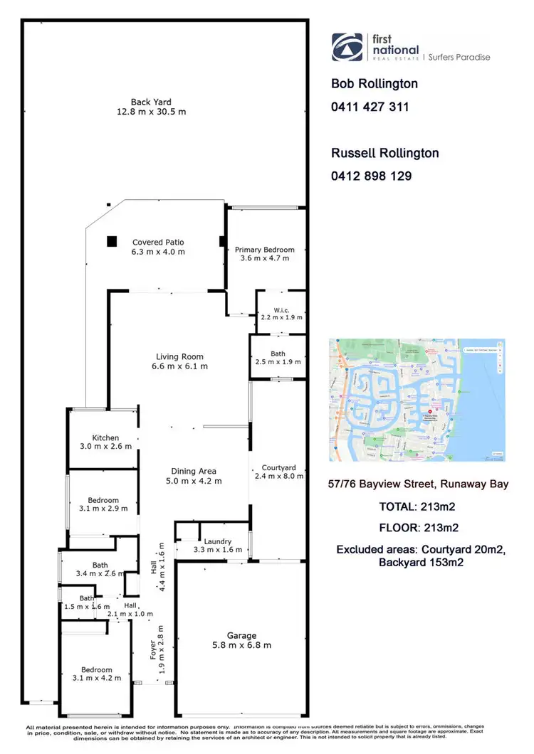 Floorplan of Homely villa listing, 57/76 Bayview Street, Runaway Bay QLD 4216