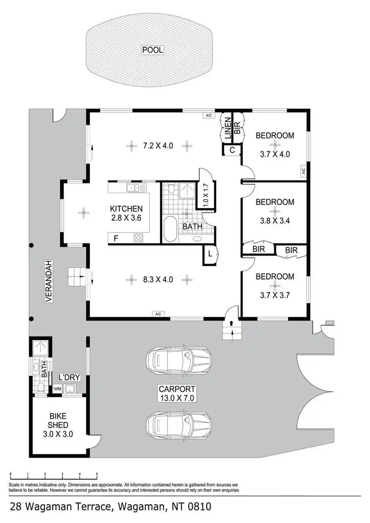 Floorplan of Homely house listing, 28 Wagaman Terrace, Wagaman NT 810