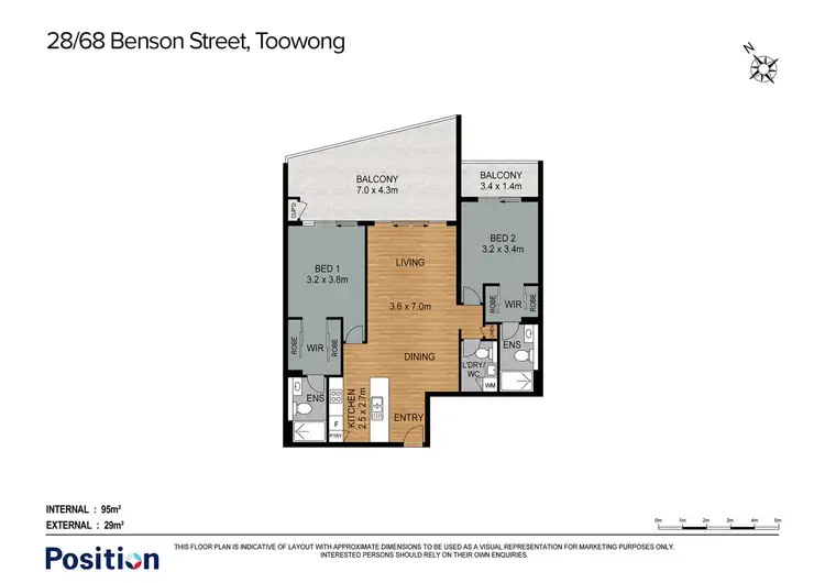 Floorplan of Homely house listing, 28/68 Benson Street, Toowong QLD 4066