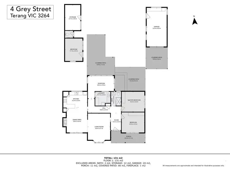Floorplan of Homely house listing, 4 Grey Street, Terang VIC 3264