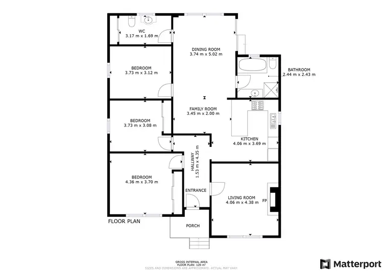 Floorplan of Homely house listing, 366 Eleventh Street, Mildura VIC 3500