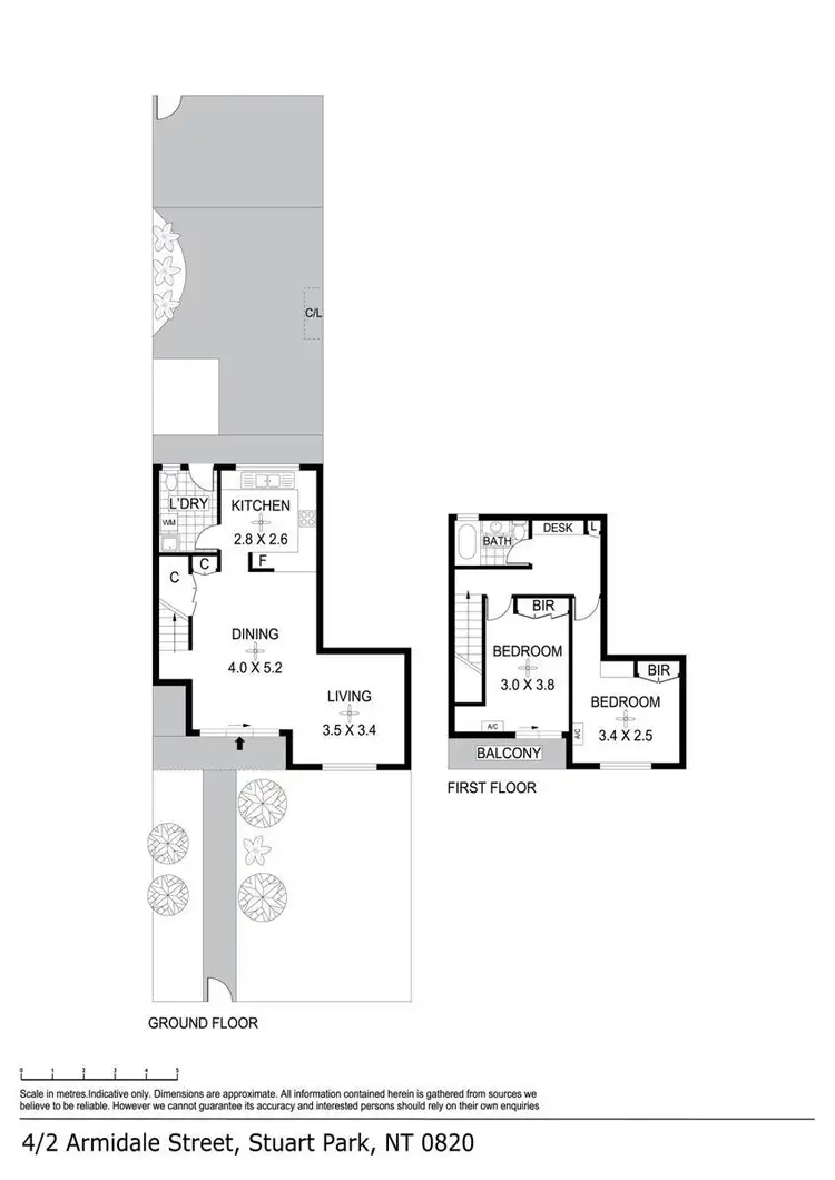 Floorplan of Homely unit listing, 4/2 Armidale Street, Stuart Park NT 820