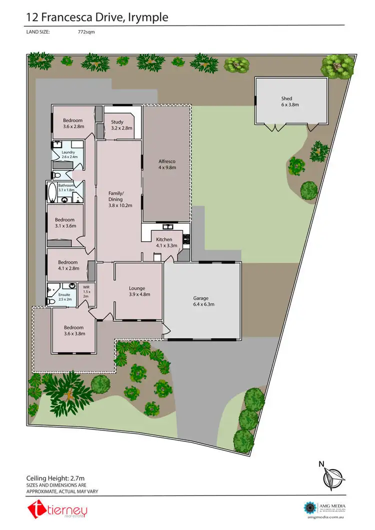 Floorplan of Homely house listing, 12 Francesca Drive, Irymple VIC 3498