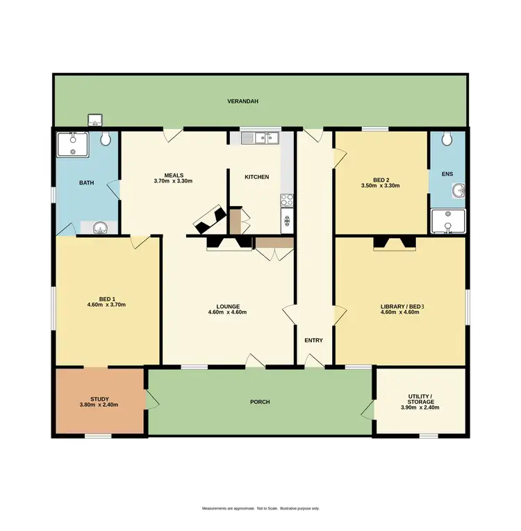 Floorplan of Homely house listing, 4 Bridge Street, Chiltern VIC 3683