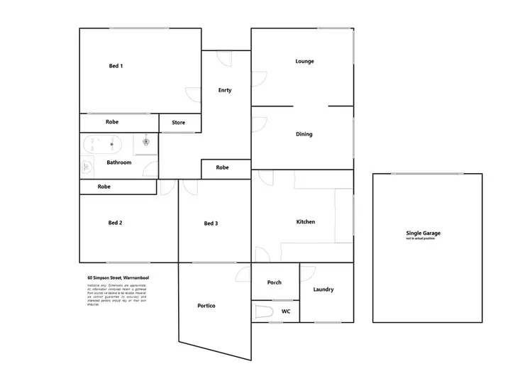 Floorplan of Homely house listing, 60 Simpson Street, Warrnambool VIC 3280