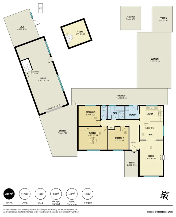 Floorplan of Homely house listing, 3 Yuin Court, Pooraka SA 5095