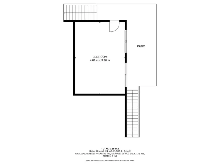 Floorplan of Homely unit listing, 2/70 Huon Creek Road, Wodonga VIC 3690