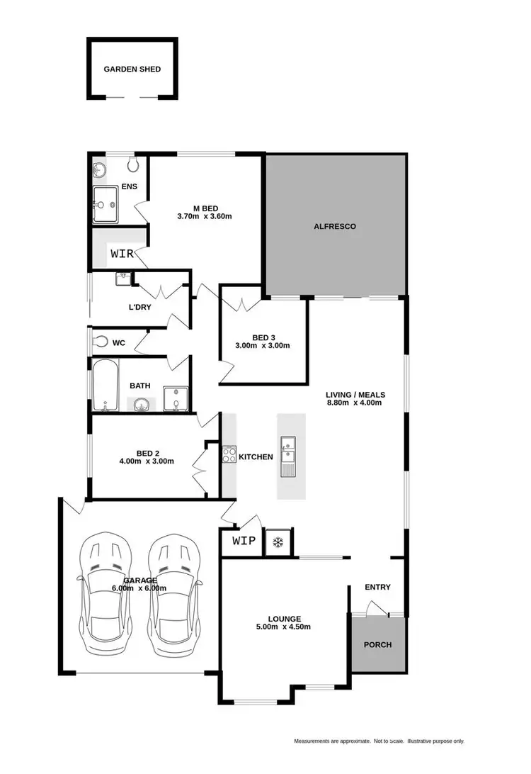 Floorplan of Homely house listing, 108 Drage Road, West Wodonga VIC 3690