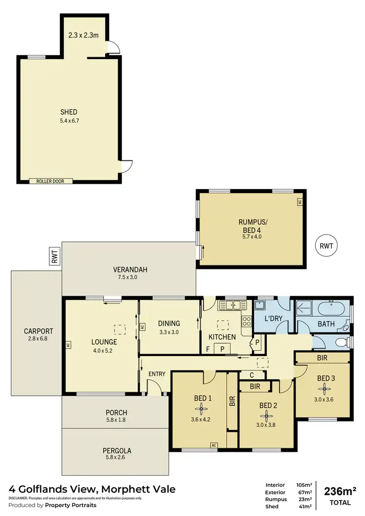 Floorplan of Homely house listing, 4 Golflands View, Morphett Vale SA 5162