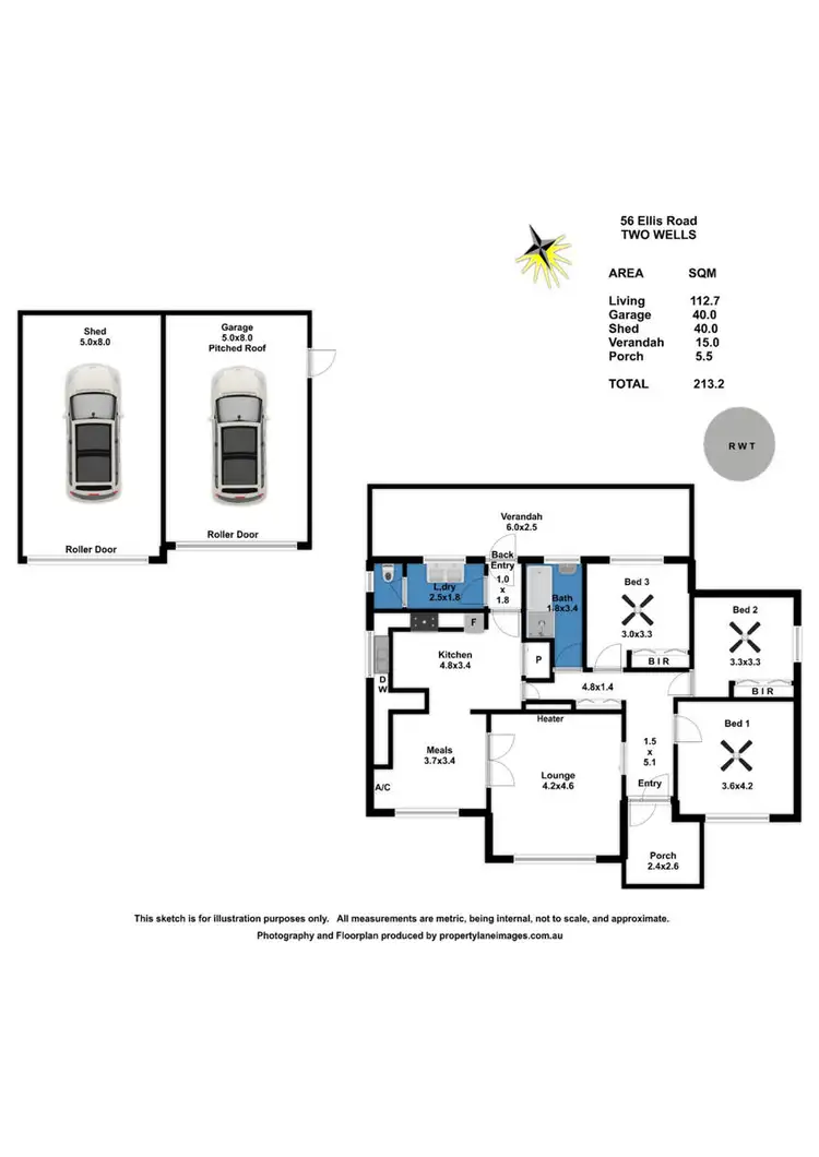 Floorplan of Homely rural property listing, 56 Ellis Road, Two Wells SA 5501