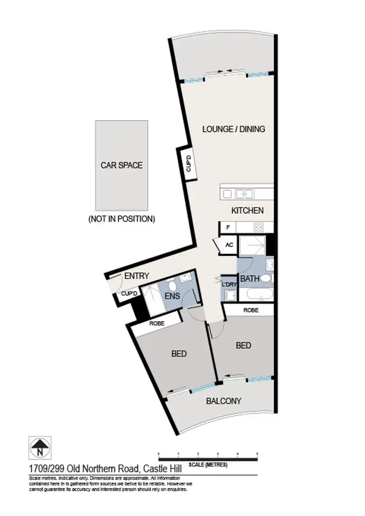 Floorplan of Homely apartment listing, 1709/301 Old Northern Road, Castle Hill NSW 2154