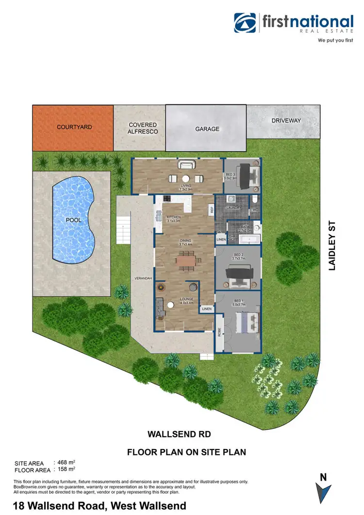 Floorplan of Homely house listing, 18 Wallsend Road, West Wallsend NSW 2286