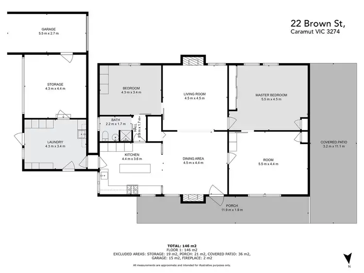 Floorplan of Homely house listing, 22 Brown Street, Caramut VIC 3274