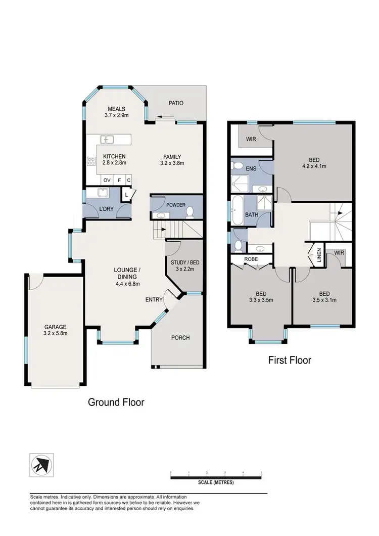 Floorplan of Homely semi-detached listing, 8a Hickory Place, Dural NSW 2158