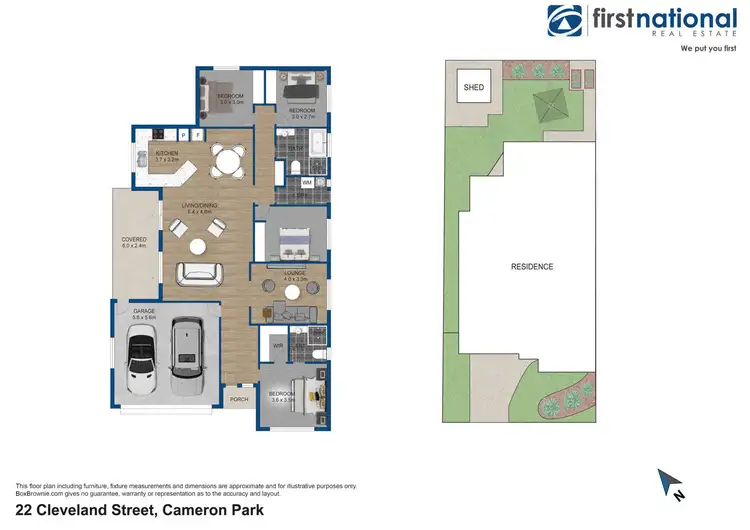 Floorplan of Homely house listing, 22 Cleveland Street, Cameron Park NSW 2285