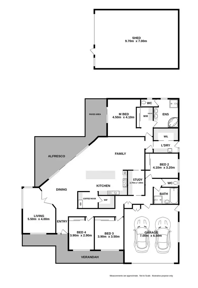 Floorplan of Homely house listing, 54 Silky Oak Avenue, Wodonga VIC 3690
