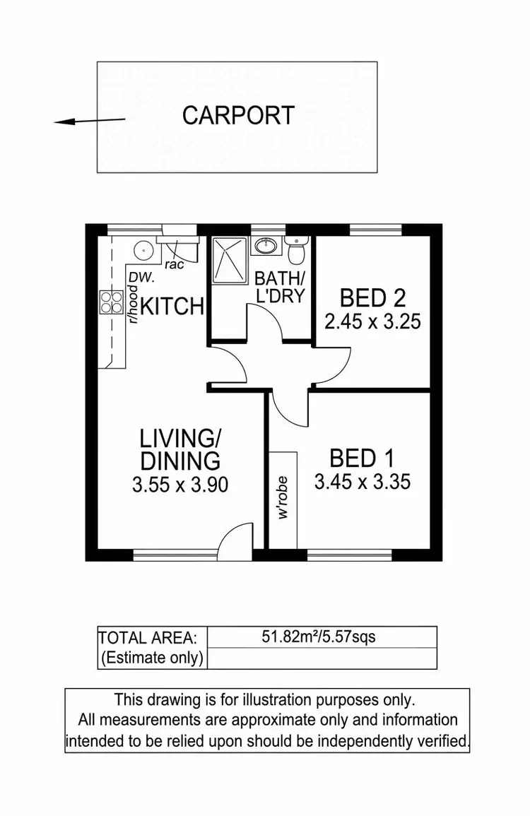 Floorplan of Homely unit listing, 2/20 Walkley Avenue, Warradale SA 5046