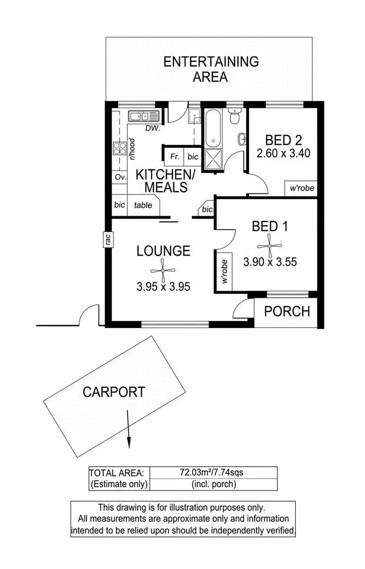 Floorplan of Homely unit listing, 3/14 Conigrave Street, Oaklands Park SA 5046