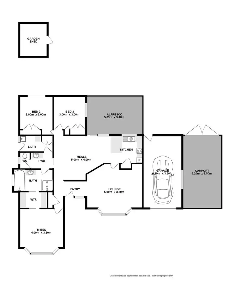 Floorplan of Homely house listing, 40 Menzies Street, West Wodonga VIC 3690