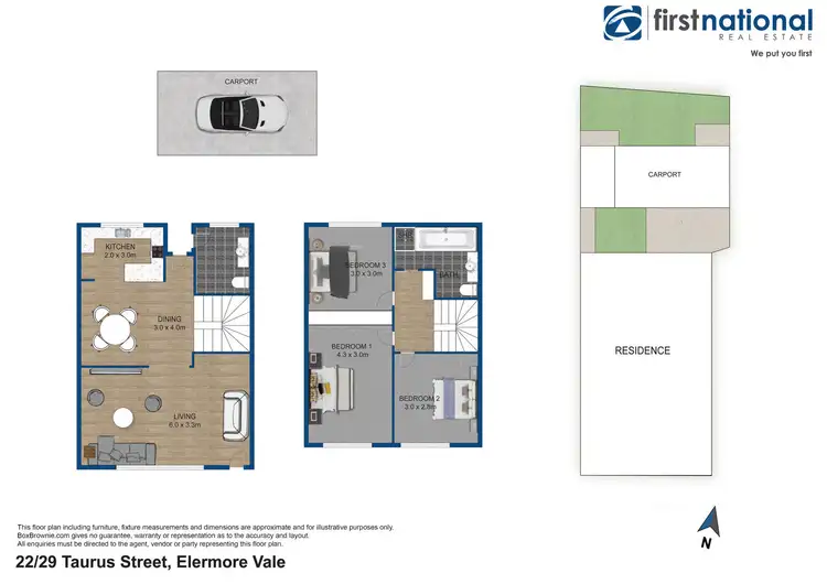 Floorplan of Homely unit listing, 22/29 Taurus Street, Elermore Vale NSW 2287