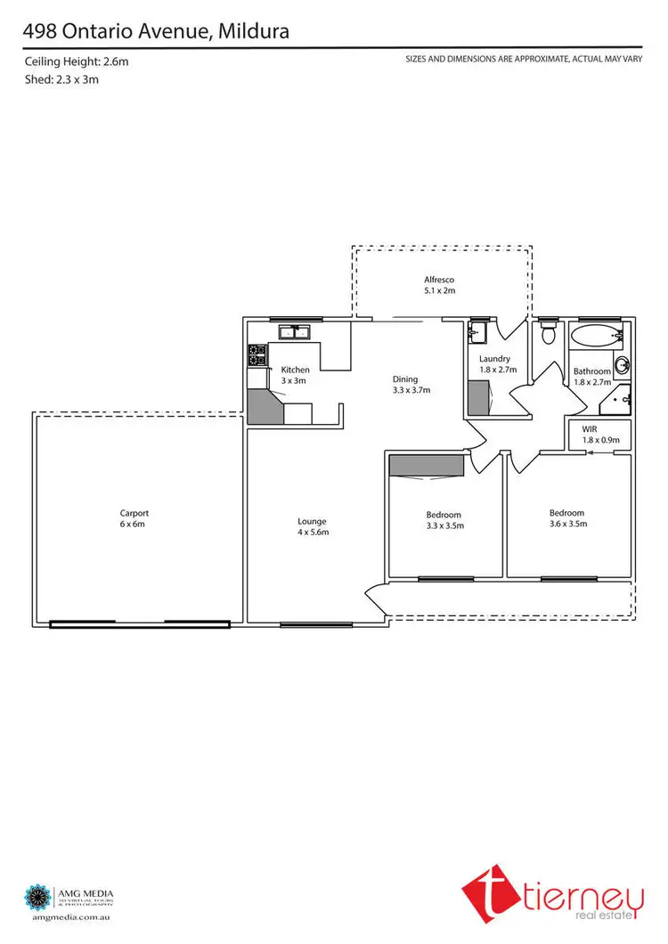 Floorplan of Homely house listing, 498 Ontario Avenue, Mildura VIC 3500