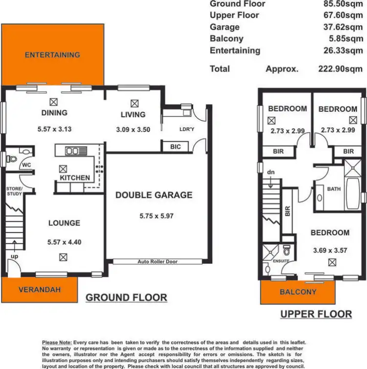 Floorplan of Homely house listing, 13 Pitt Street, Marden SA 5070