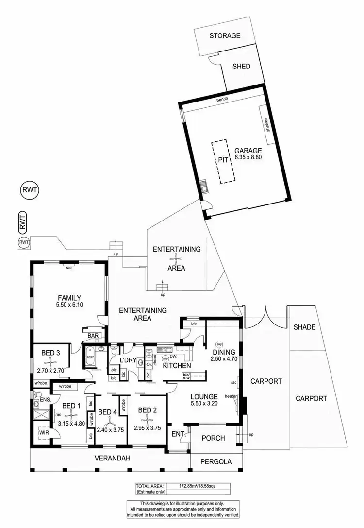 Floorplan of Homely house listing, 4 Cadell Street, Seaview Downs SA 5049