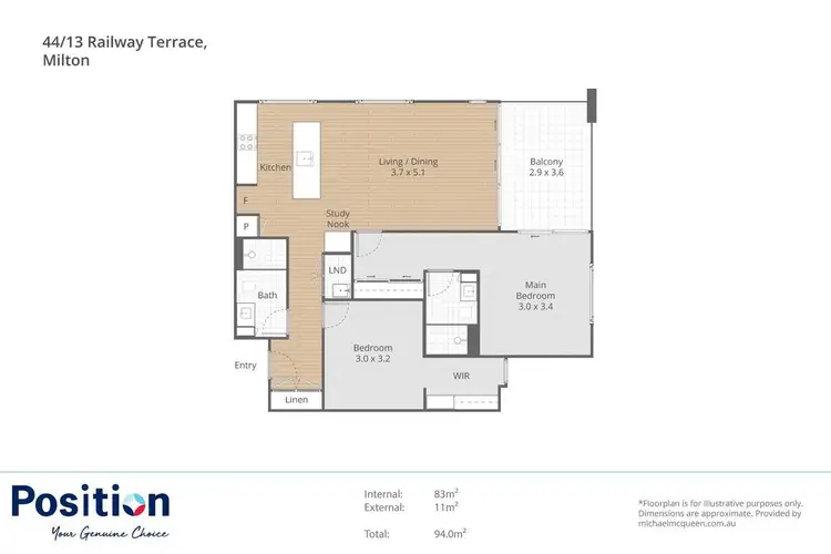 Floorplan of Homely house listing, 44/13 Railway Terrace, Milton QLD 4064
