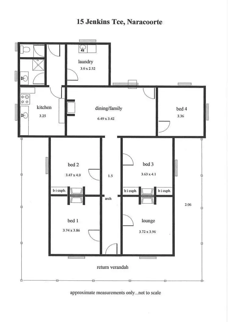 Floorplan of Homely house listing, 13 - 15 Jenkins Terrace, Naracoorte SA 5271