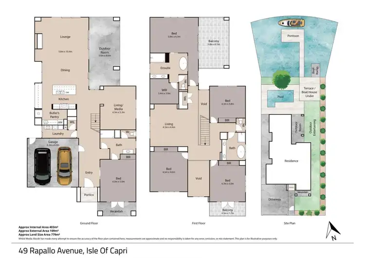 Floorplan of Homely house listing, 49 Rapallo Avenue, Isle of Capri QLD 4217